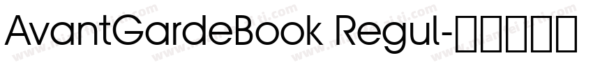 AvantGardeBook Regul字体转换